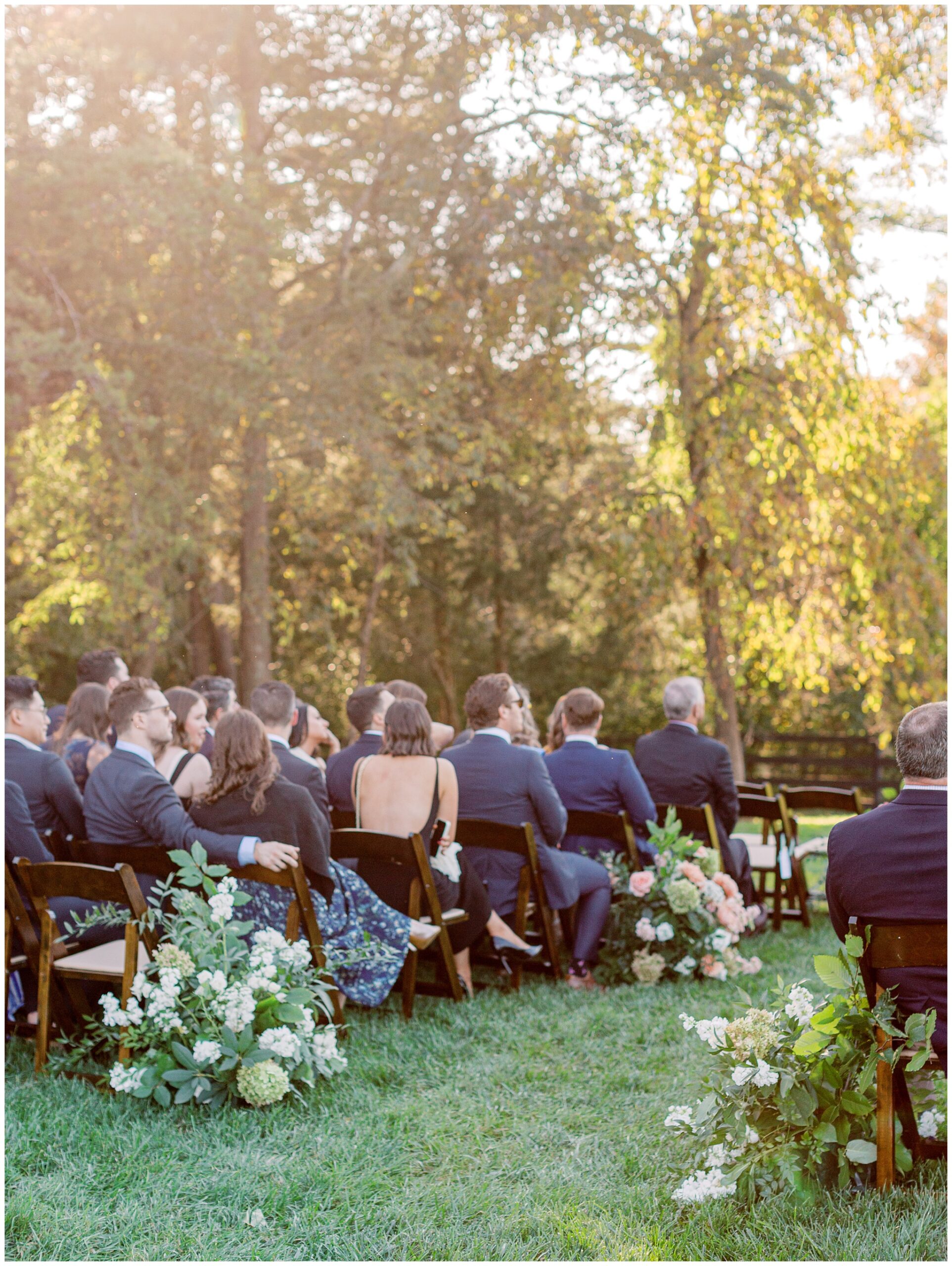 Guests seated before ceremony begins