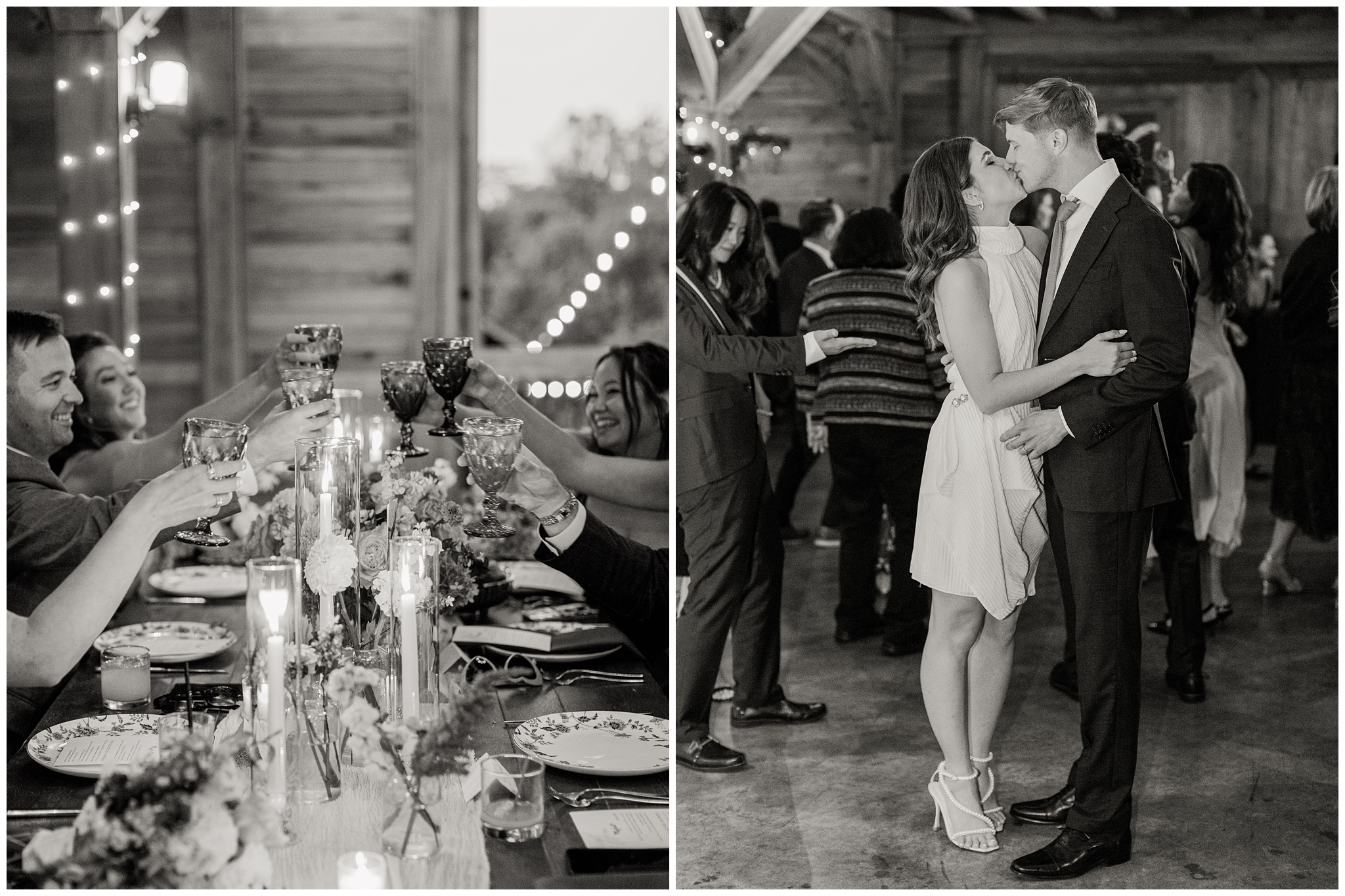 Oak Barn at Loyalty wedding reception