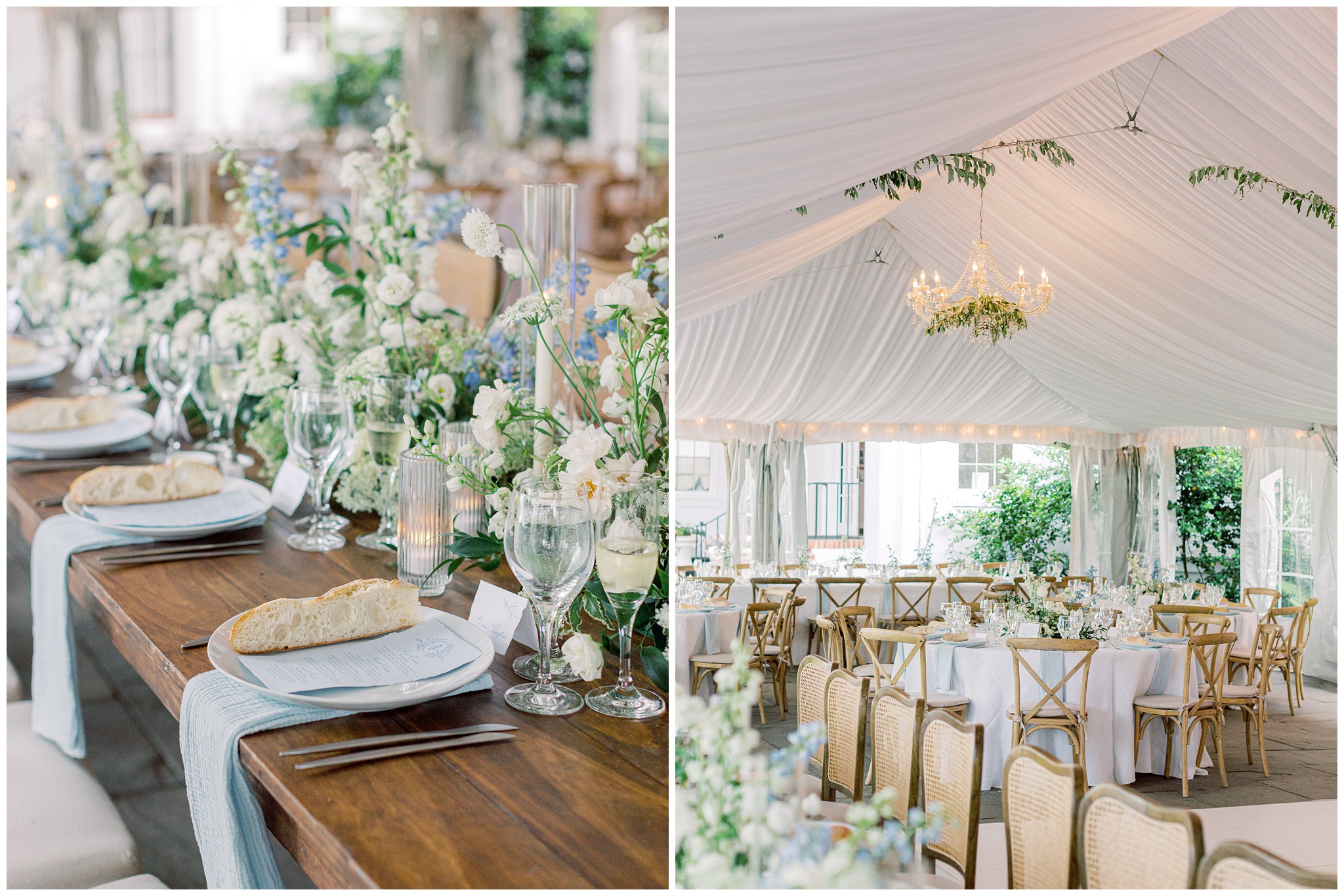 River Run wedding reception detail photos