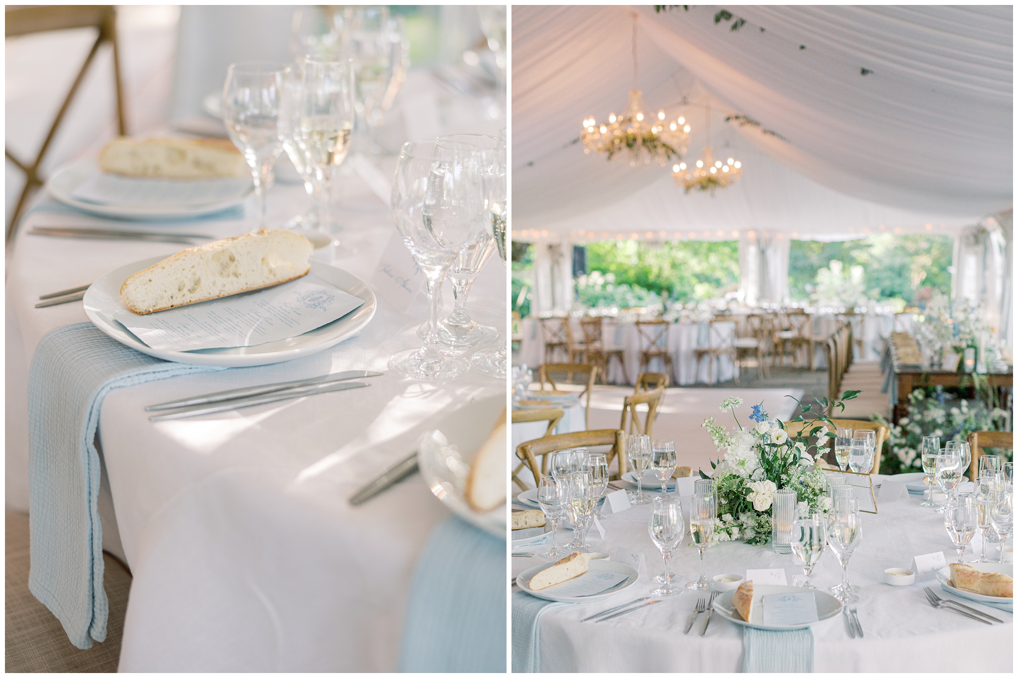 River Run wedding reception detail photos