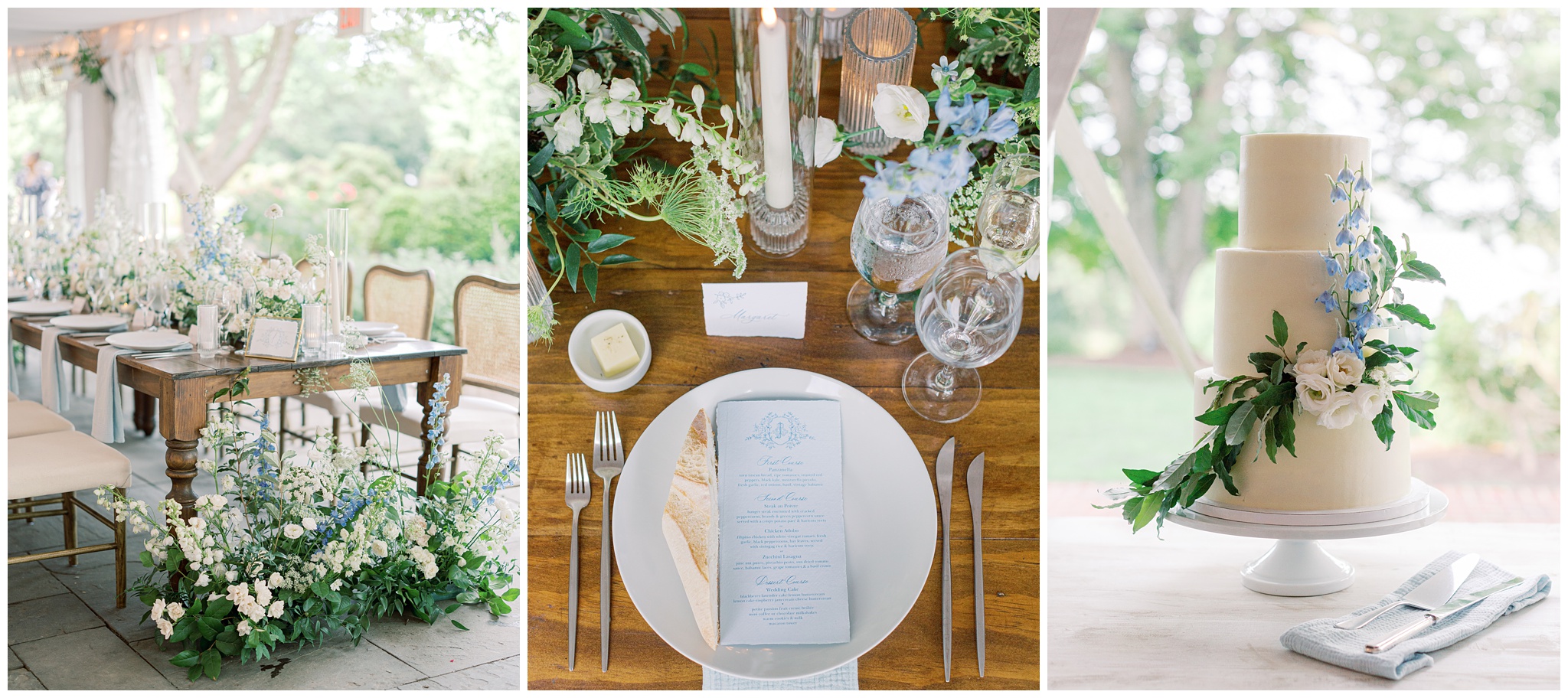 River Run wedding reception detail photos