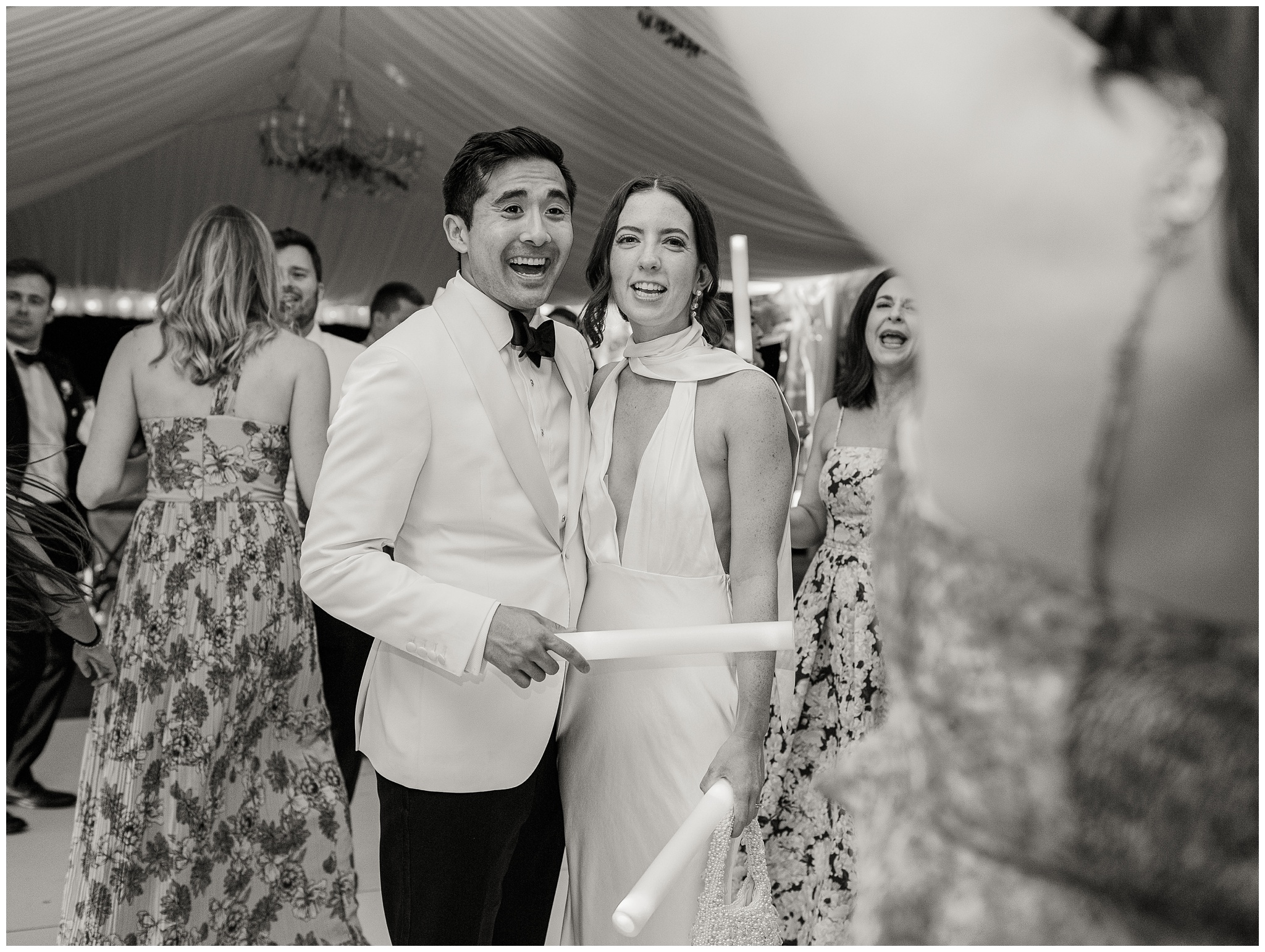 bride and groom on dance floor
