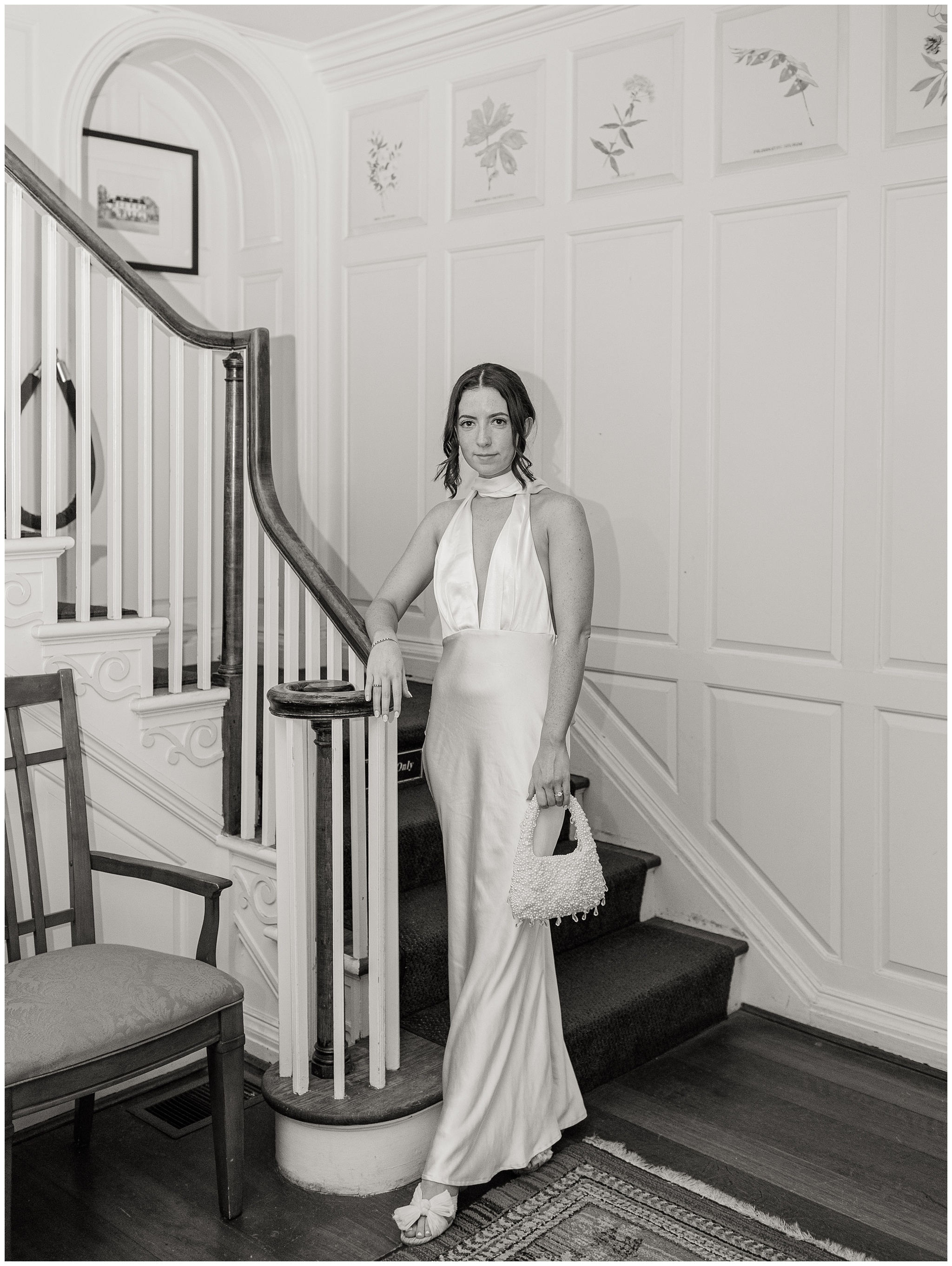 bride in second outfit