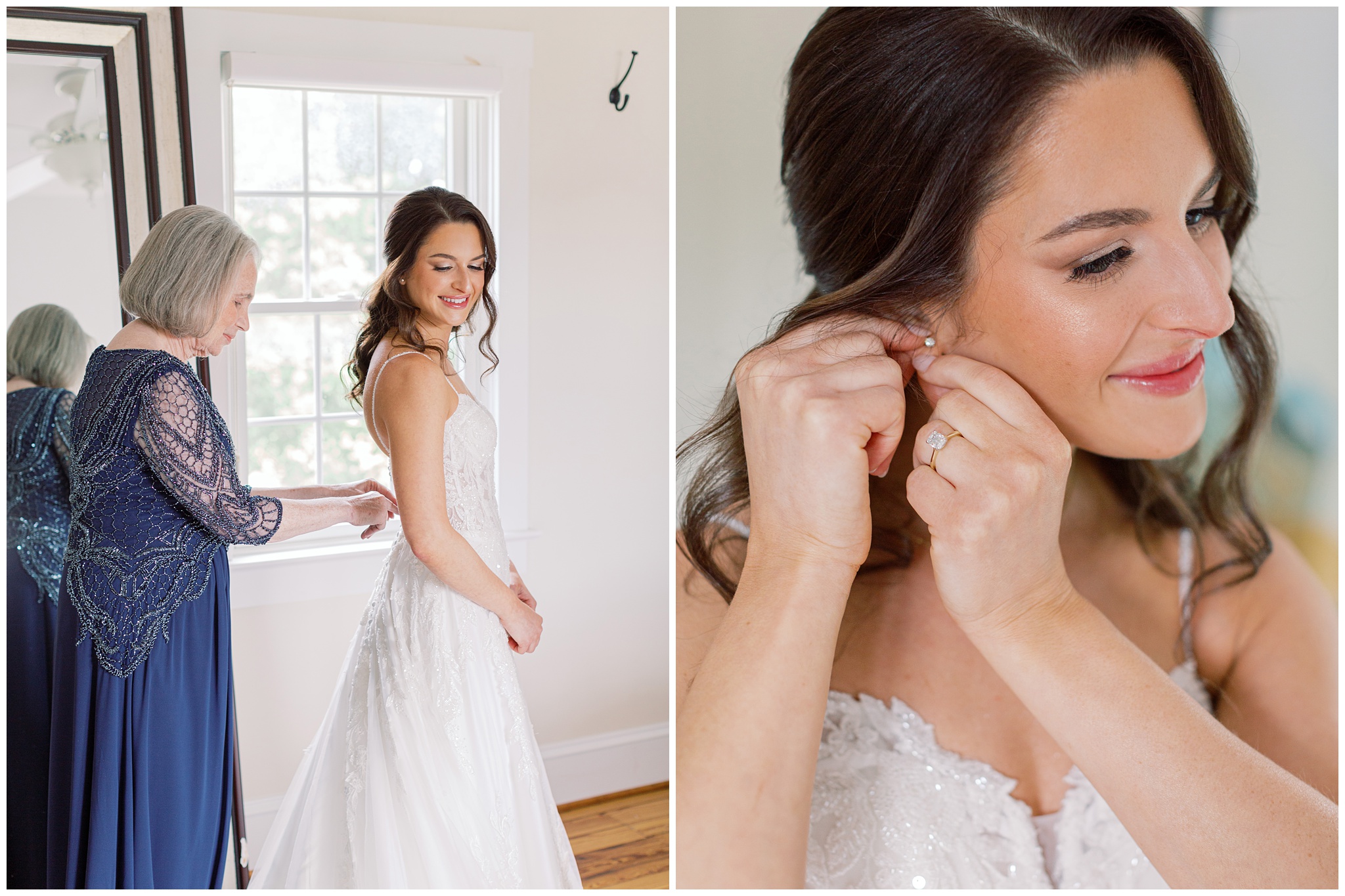 bride getting ready photos