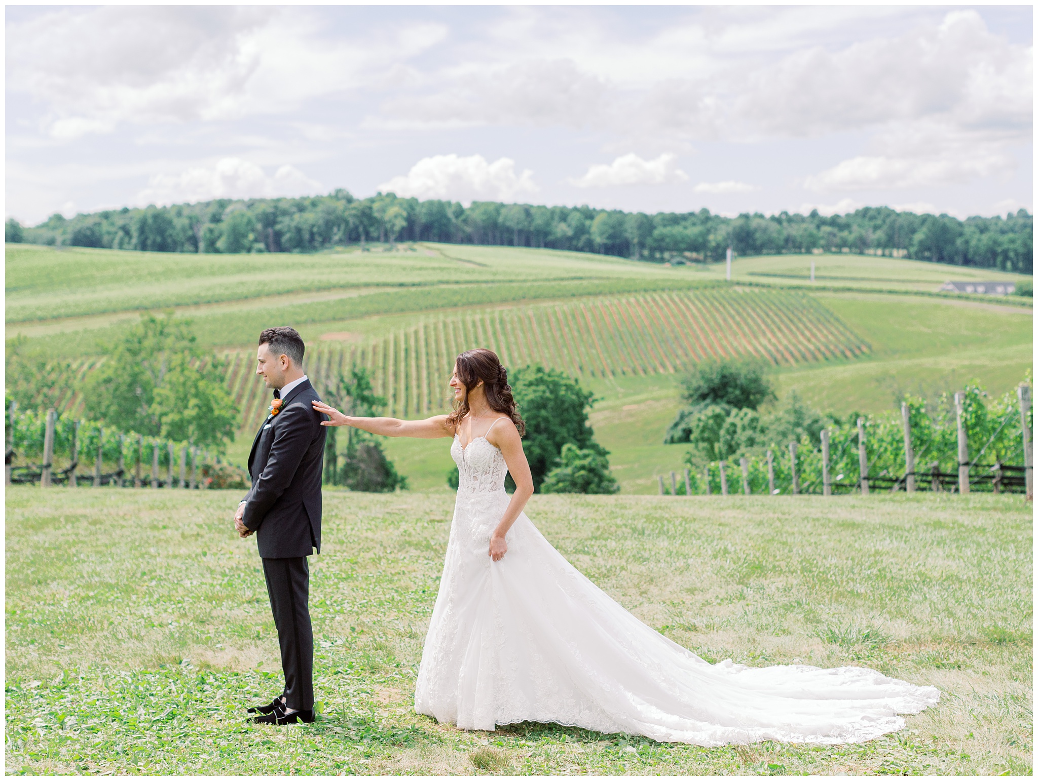 Bride and Groom first look