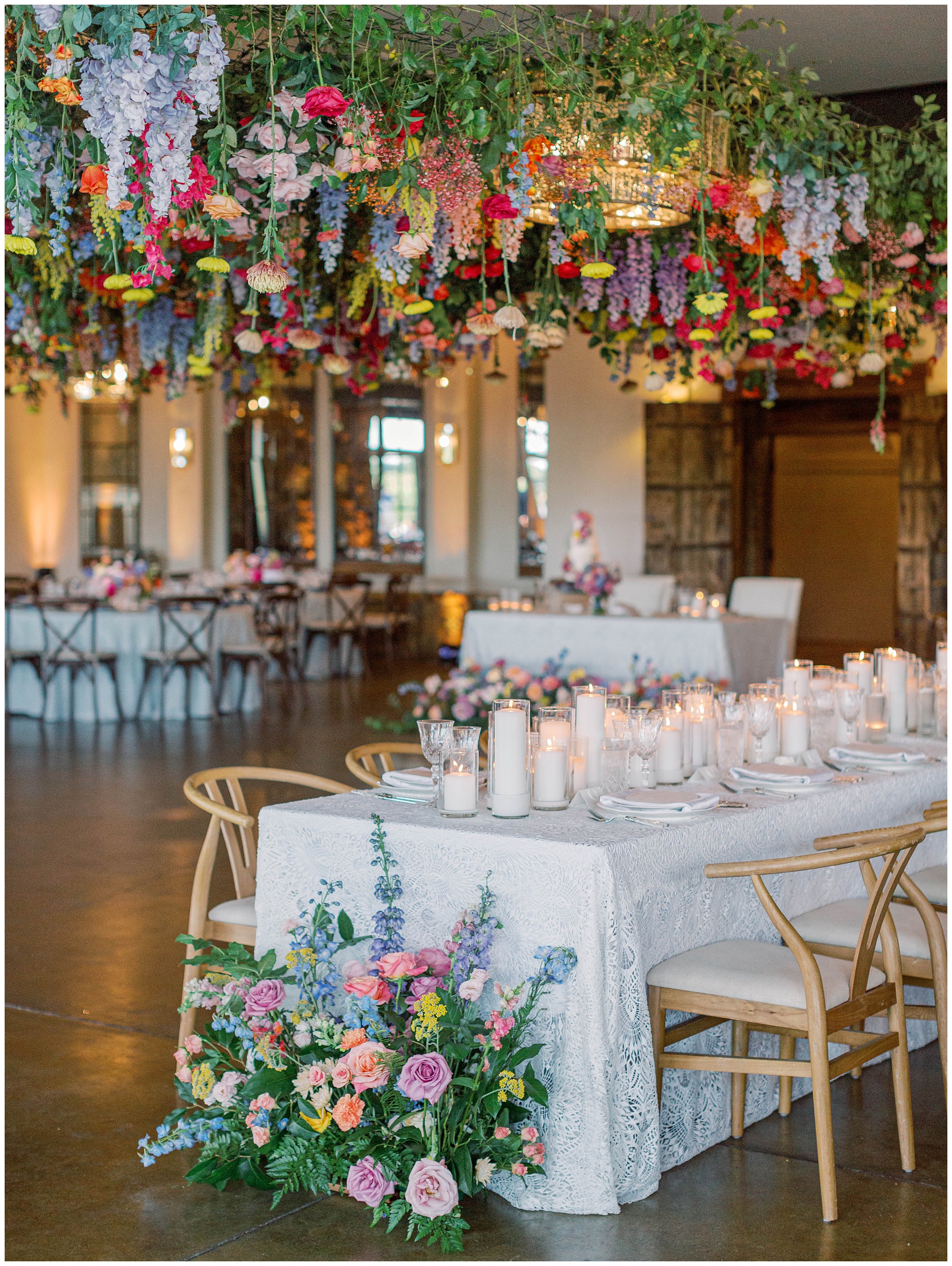 Stone Tower Winery wedding reception details