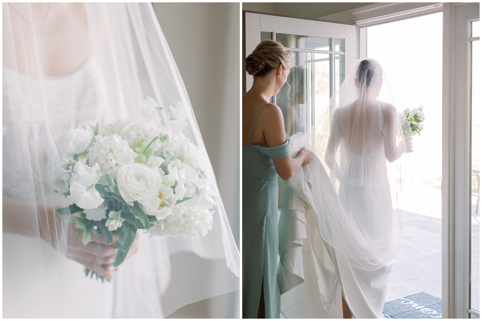 Bridal portraits in Early Mountain Vineyards bridal cottage