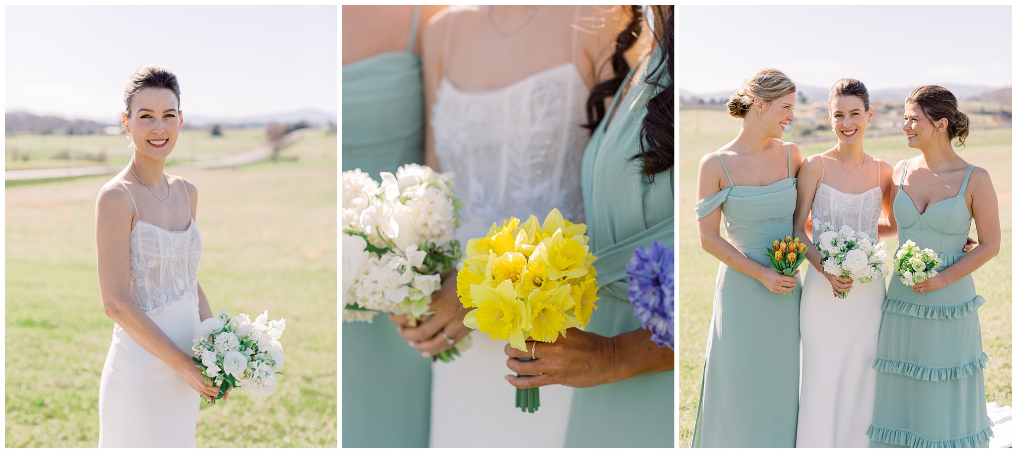 Early Mountain Vineyards wedding photos of Bride and Bridesmaids
