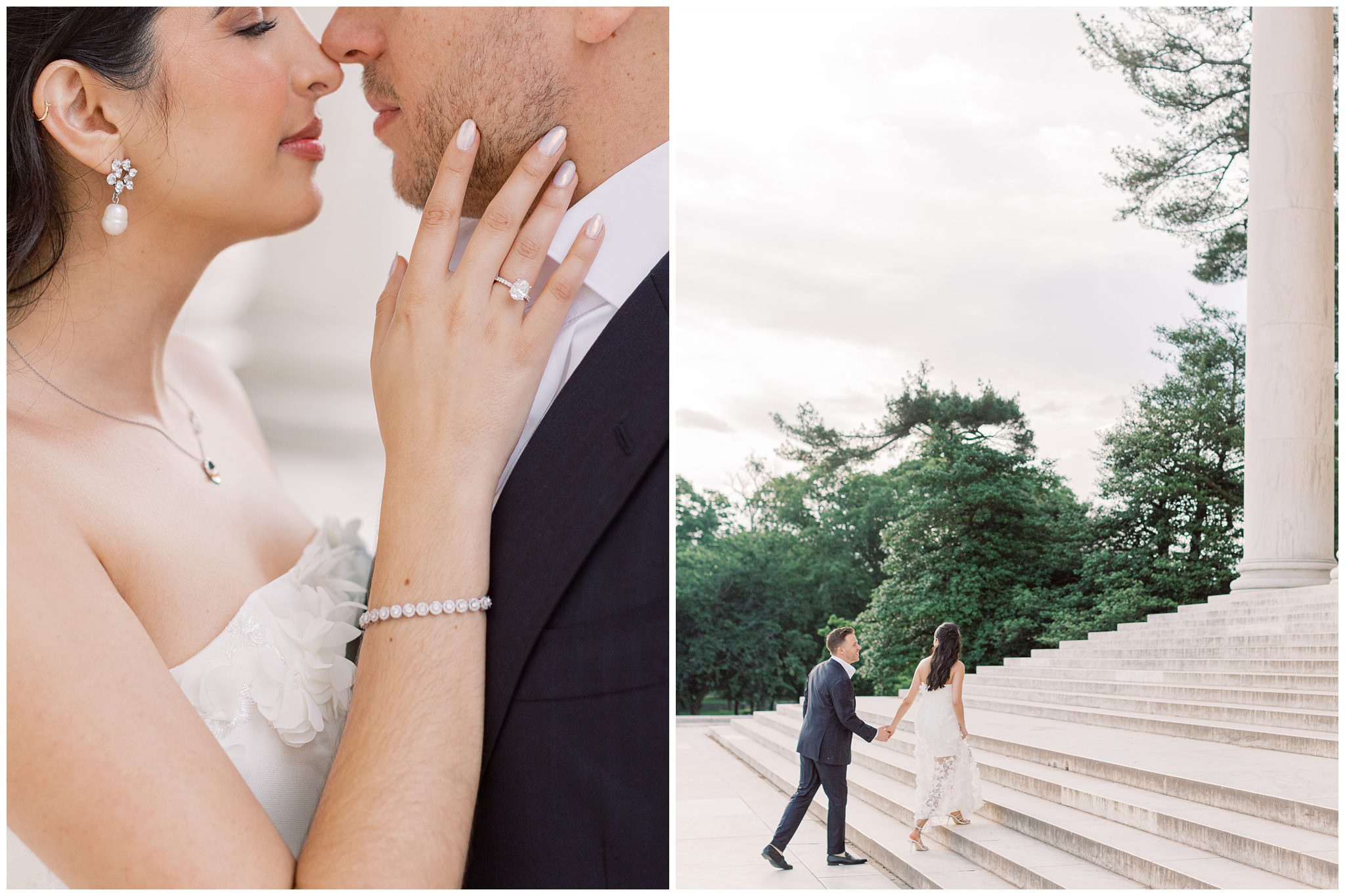 Sunrise engagement photos in Washington DC