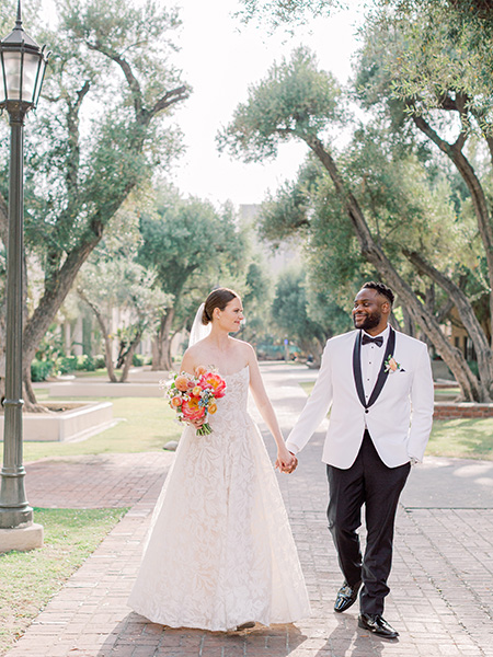 Wedding couple at Caltech Athenaeum wedding in Pasadena